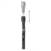 ENTAC EFL-1W-FLEX-ALU 1W LED Taschenlampe mit Teleskophals, Aluminium, Schwarz