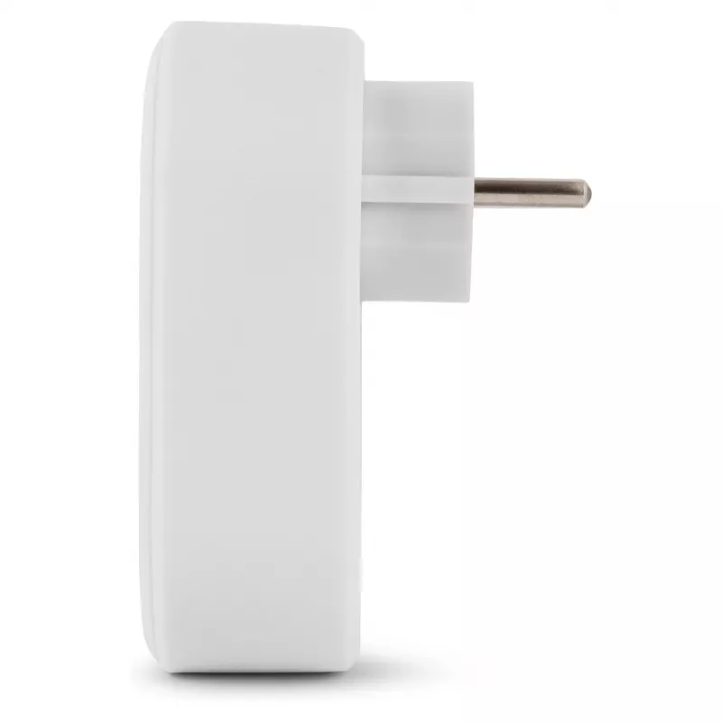 ENTAC Steckdosenadapter mit 2x USB-A Weiß