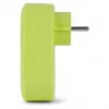 ENTAC Steckdosenadapter mit 2x USB-A Lime