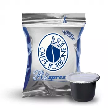Caffè Borbone Respresso Miscela Blu 50 Kaffeekapseln für Nespresso Original Line Maschinen