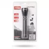 ENTAC 1W LED Taschenlampe Aluminium Schwarz AA Batterie