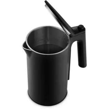 MEDION MD 12106 Wasserkocher 1,5L 2200W Schwarz Edelstahl Warmhaltefunktion