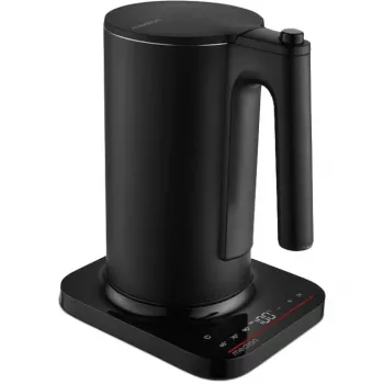 MEDION MD 12106 Wasserkocher 1,5L 2200W Schwarz Edelstahl Warmhaltefunktion