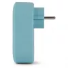 ENTAC Steckdosenadapter mit 2x USB-A Blau