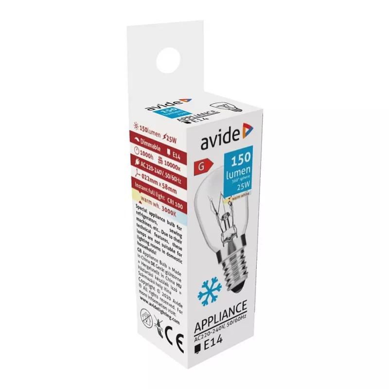 Avide Halogen Glühlampe 150lm 25W E14 Warmweiß 3000K