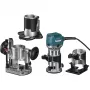 Makita RT0702CX3J Trimmer Router 710W 8mm Spannzange mit 3 Füßen MAKPAC Koffer