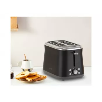TEFAL Toaster TT7208E0 Collection Retro 850 W 2 Slots Edelstahl Schwarz