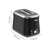 TEFAL Toaster TT7208E0 Collection Retro 850 W 2 Slots Edelstahl Schwarz