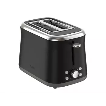 TEFAL Toaster TT7208E0 Collection Retro 850 W 2 Slots Edelstahl Schwarz