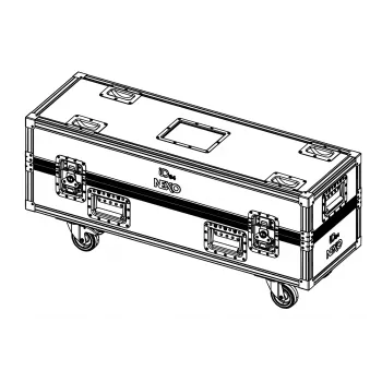 NEXO IDT-2CASE84 Flight Case mit Rollen für 2x ID84 / ID84T Lautsprecher