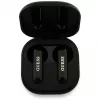 Guess 4G Metal Logo True Wireless Stereo Bluetooth Earbuds mit Ladecase (Schwarz)
