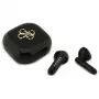 Guess 4G Metal Logo True Wireless Stereo Bluetooth Earbuds mit Ladecase (Schwarz)