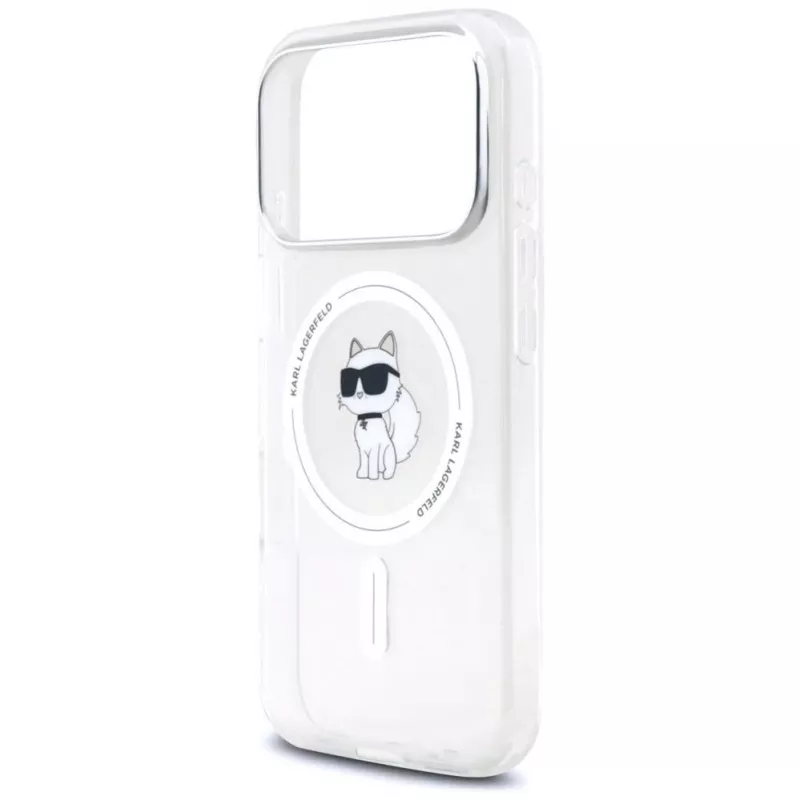 Karl Lagerfeld IML Choupette MagSafe Case für Apple iPhone 17 Pro Max, Transparent