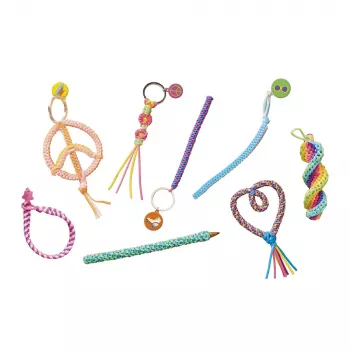 Janod Kreativ-Bastelset Scoubidou Filofun Ornamente 7+