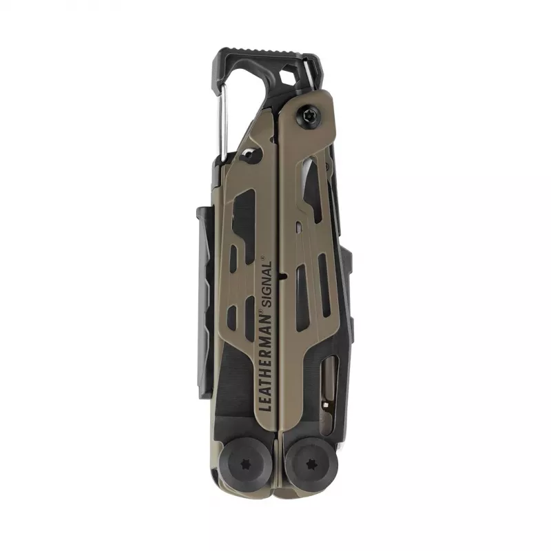 Leatherman SIGNAL Multi-Tool Zange, 19 Werkzeuge, Schwarz und Tan