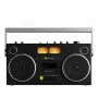 WeAreRewind Curtis Tragbarer Kassettenplayer mit Bluetooth Schwarz