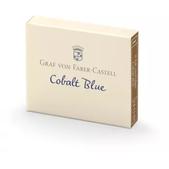 FABER-CASTELL Tintenpatronen Graf von Faber-Castell Kobaltblau 6er-Pack (141101)