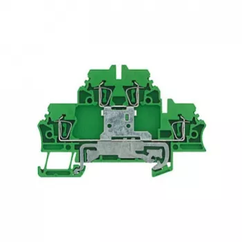 Weidmüller Universal-Reihenklemme, gelb/grün, 2,5 mm², Schraubanschluss, 50 Stück