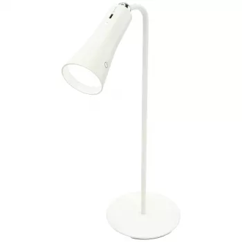 ANSMANN 3in1 LED Tischleuchte Weiß - Schreibtischlampe, Nachtlicht, Powerbank, 4000mAh, dimmbar, Touch-Steuerung