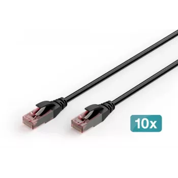 DIGITUS CAT 6 U-UTP Outdoor Patchkabel, Kupfer, PE, 10 Stück