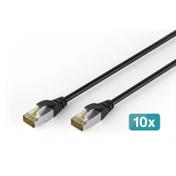 DIGITUS CAT 6A S-FTP Outdoor Patchkabel, Cu, PE, 10 Stk.