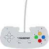 Retro Games The Gamepad White - Kabelgebundenes USB-Gamepad für PC, Mac, ZX Spectrum, THEC64, THEA500 Mini - Digitales Steuerkreuz, 10 Tasten, 1,8 m Kabel