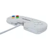 Retro Games The Gamepad White - Kabelgebundenes USB-Gamepad für PC, Mac, ZX Spectrum, THEC64, THEA500 Mini - Digitales Steuerkreuz, 10 Tasten, 1,8 m Kabel