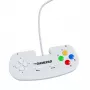 Retro Games The Gamepad White - Kabelgebundenes USB-Gamepad für PC, Mac, ZX Spectrum, THEC64, THEA500 Mini - Digitales Steuerkreuz, 10 Tasten, 1,8 m Kabel