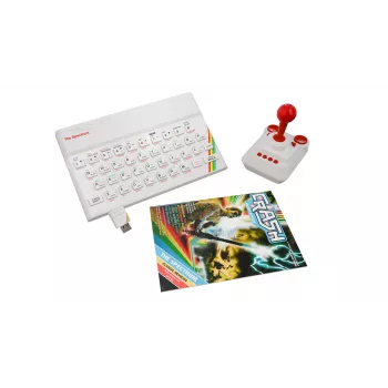 Retro Games The Spectrum White Edition - ZX Spectrum HD-Konsole mit Joystick und über 40 vorinstallierten Spielen