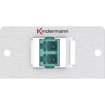 Kindermann Konnect alu 50 Blank Module - Snap-In Faceplate, anodisiertes Aluminium, silber