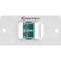 Kindermann Konnect alu 50 Blank Module - Snap-In Faceplate, anodisiertes Aluminium, silber