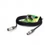 Sommer Cable SC-Primus Mikrofonkabel, 2 x 0,50 mm², XLR-Buchse 3-pol. auf XLR-Stecker 3-pol., NEUTRIK, schwarz, 20 m (PRMFU2000-SW)
