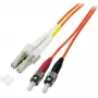 EFB-Elektronik Duplex Jumper LC-ST 50/125µ OM2 LSZH Orange 2.0mm 7.5m