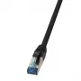 LogiLink 10G Patchkabel Cat.6a S/FTP RJ-45 Stecker auf Stecker 0,5 m Grau LSZH