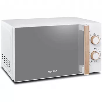 Medion Life MD 10596 Solo-Mikrowelle, 20 L, 700 W, Weiß