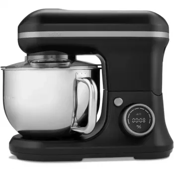 MEDION LIFE Digital Küchenmaschine MD18420 (Schwarz, 1200 W, 5 L Schüssel, inkl. Eisschüssel)