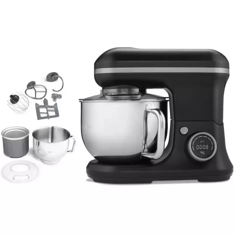 MEDION LIFE Digital Küchenmaschine MD18420 (Schwarz, 1200 W, 5 L Schüssel, inkl. Eisschüssel)