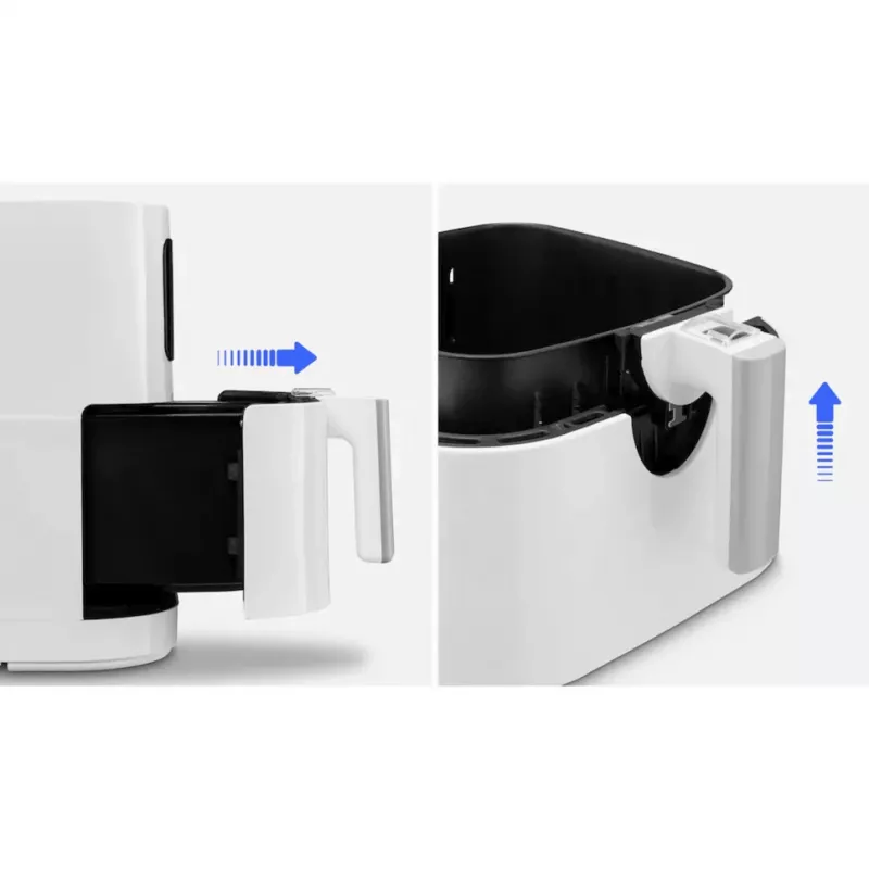 MEDION Air Fryer Life MD 11740 E40 XL (Mattweiß, 2150 W, 5,2 L Korb)
