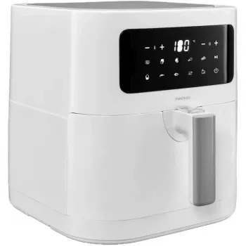 MEDION Air Fryer Life MD 11740 E40 XL (Mattweiß, 2150 W, 5,2 L Korb)