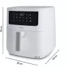 MEDION Air Fryer Life MD 11750 P10 XL (Mattweiß, 2150 W, 6,8 L Korb)