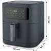 MEDION Life MD 11740 E40 XL Heißluftfritteuse, Grau, 2150 W, 5,2 L Korb