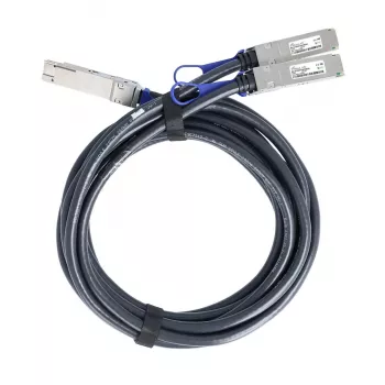 BlueOptics NVIDIA 980-9I39E-00H001 BlueLAN Passives 200Gb/s QSFP56 auf 2x100Gb/s QSFP56 Direct Attach Breakout-Kabel, 1 Meter