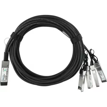 BlueOptics Dell 470-AAFD BlueLAN Passives 40GBASE-CR4 QSFP auf 4x10GBASE-CR SFP+ Direct Attach Breakout-Kabel, 5 m