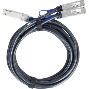 BlueLAN Kompatibles NVIDIA 980-9I98K-00V01A Passives 200Gb/s QSFP56 auf 2x 100Gb/s QSFP56 InfiniBand HDR Direct Attach Breakout-Kabel, 1,5m, AWG26