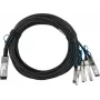 BlueLAN kompatibles NVIDIA 980-9I48S-00C02A passives Direct-Attach-Breakout-Kabel, 100GBASE-CR4 QSFP28 auf 4x25GBASE-CR SFP28, 3m, AWG26