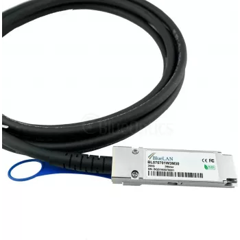 BLUELAN BlueOptics Infortrend 9624CM200CAB1-0030 QSFP56 Direct Attach Cable, 200GBASE-CR4, Ethernet, 30AWG, 2 Meter