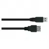 KABELMEISTER USB 3.0 Verlängerungskabel, Typ A Stecker auf Buchse, 0,5 m, Schwarz