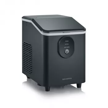 SEVERIN EZ 7415 Eiswürfelbereiter, 12 kg/24h, 2,1 L Tank, Edelstahl/Schwarz