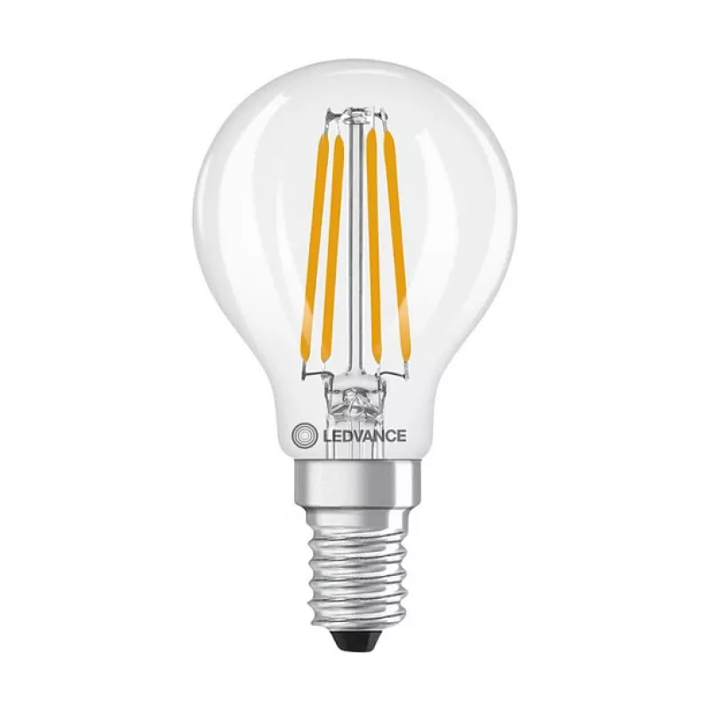 Osram LED Classic P 40 Filament 3.4W 827 Clear E14 LED Lampe, Mini Globe