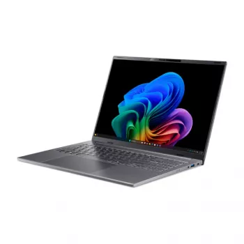 Acer Aspire 16 AI Laptop - 16 inch WUXGA IPS Display, Intel Core Ultra 5 125H, 16GB RAM, 512GB SSD, Steel Gray